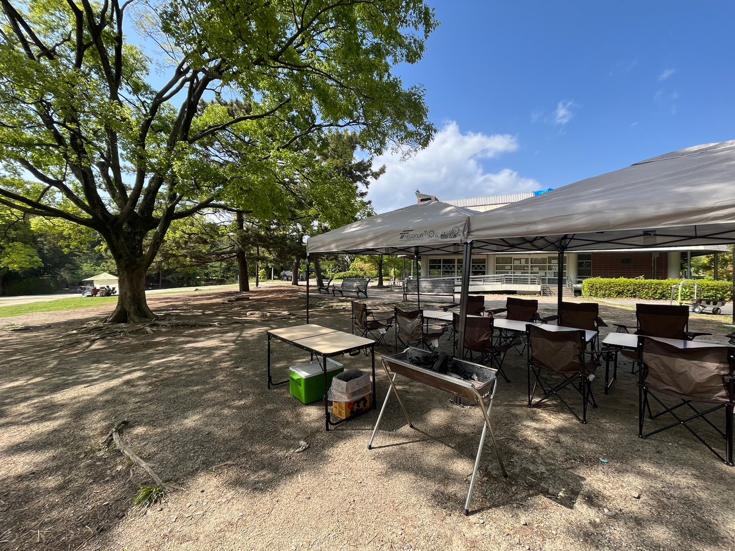 服部緑地BBQ風景