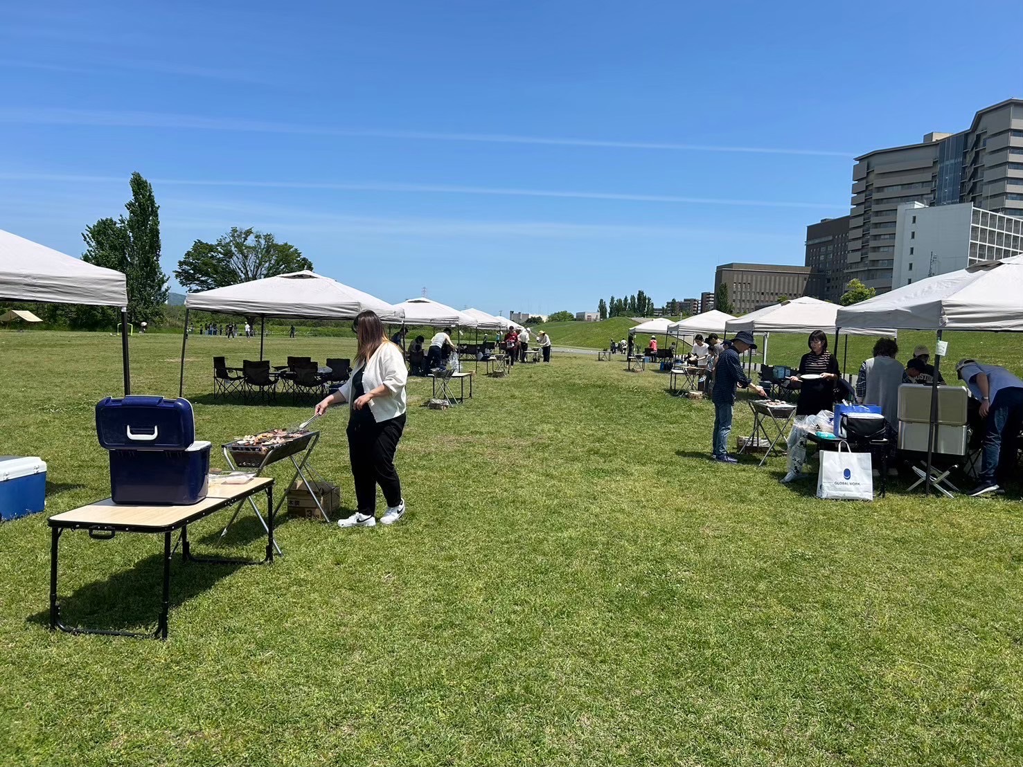 枚方BBQ会場のBBQ利用風景
