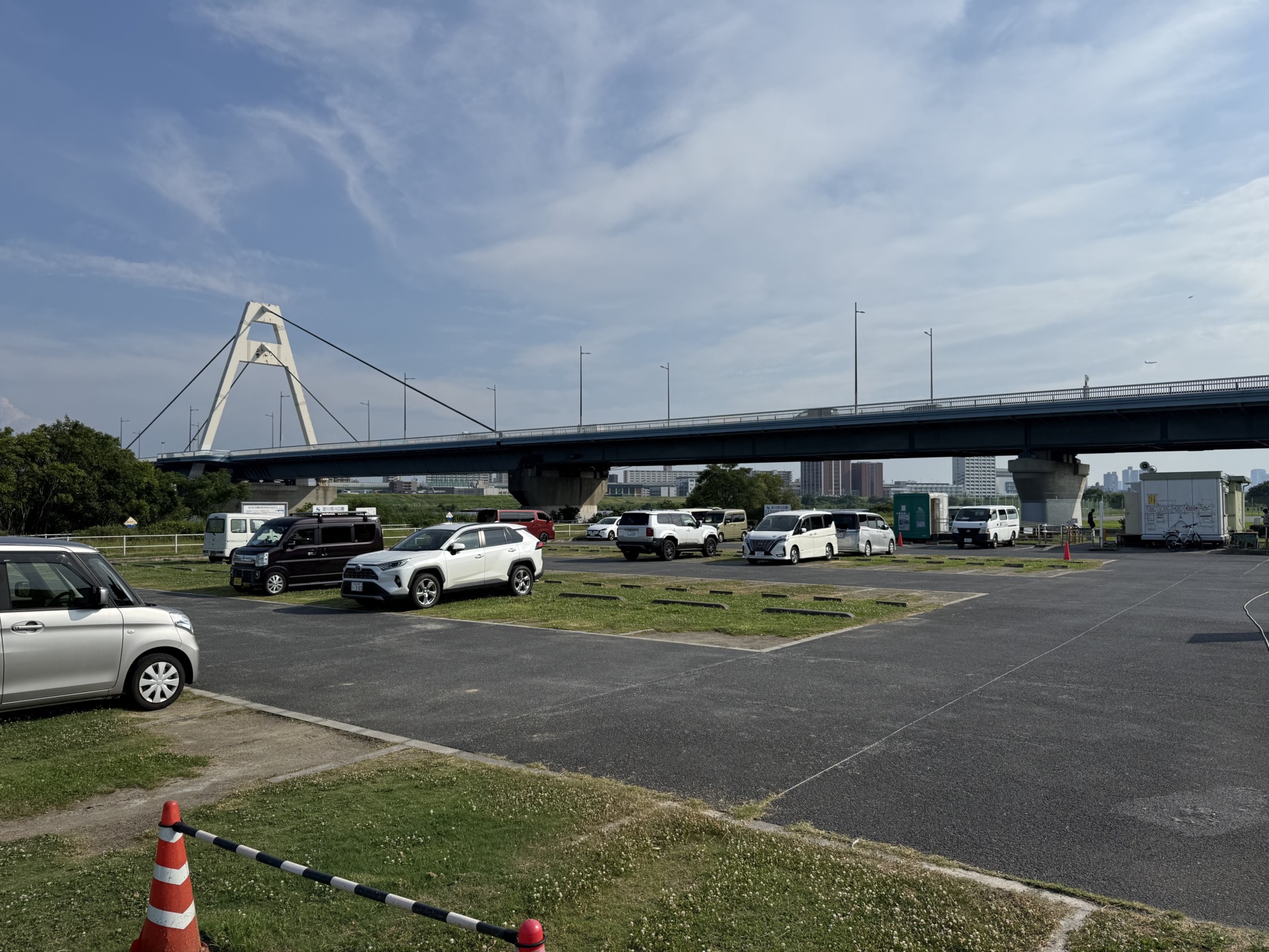 豊里BBQ会場の駐車場