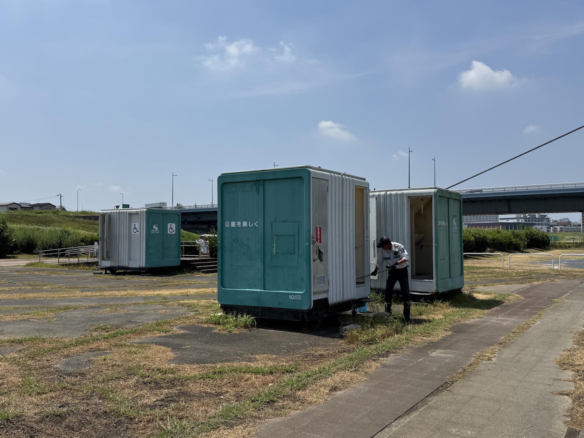 太子橋BBQ会場のトイレ