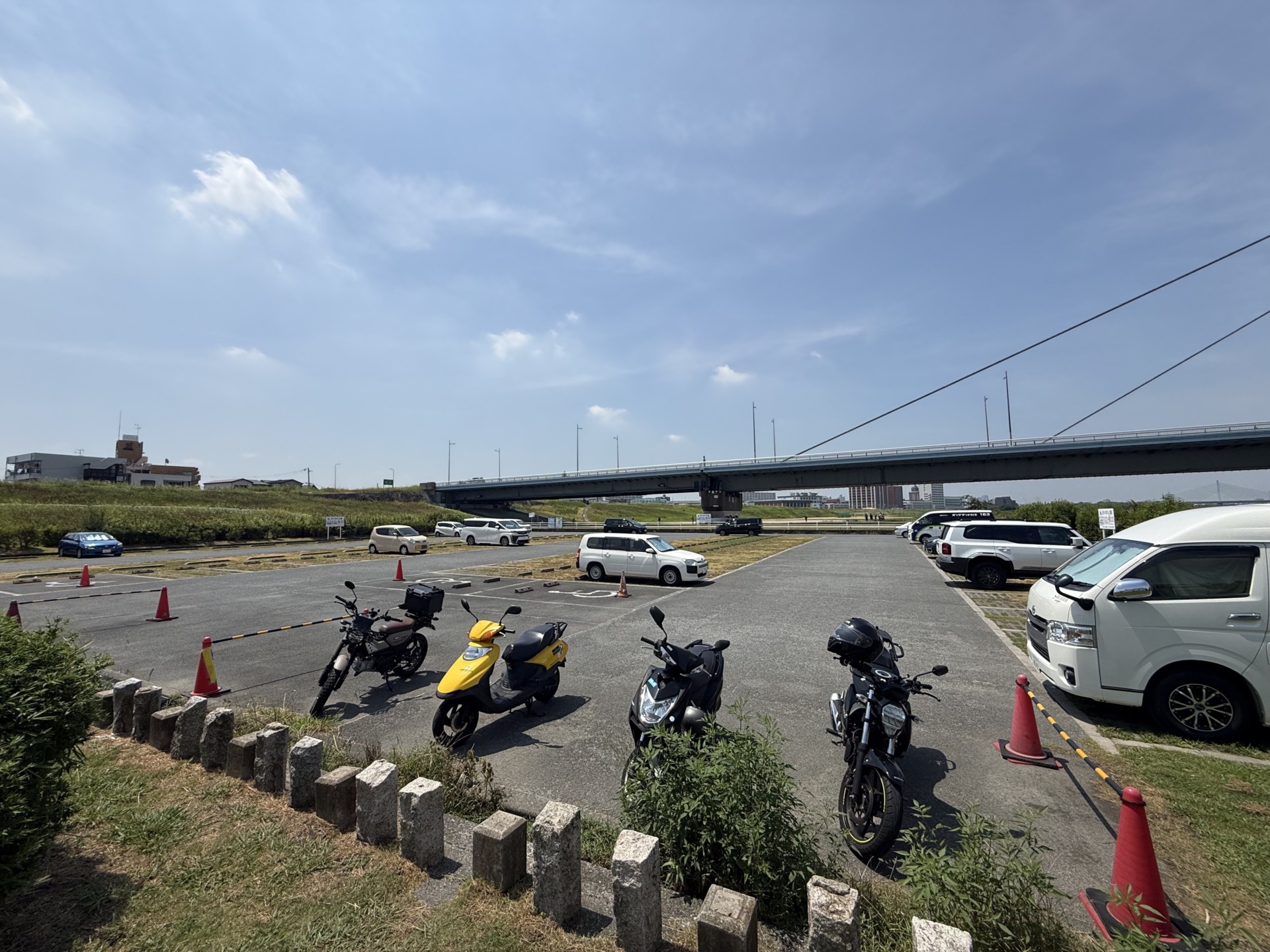 太子橋BBQ会場の駐車場