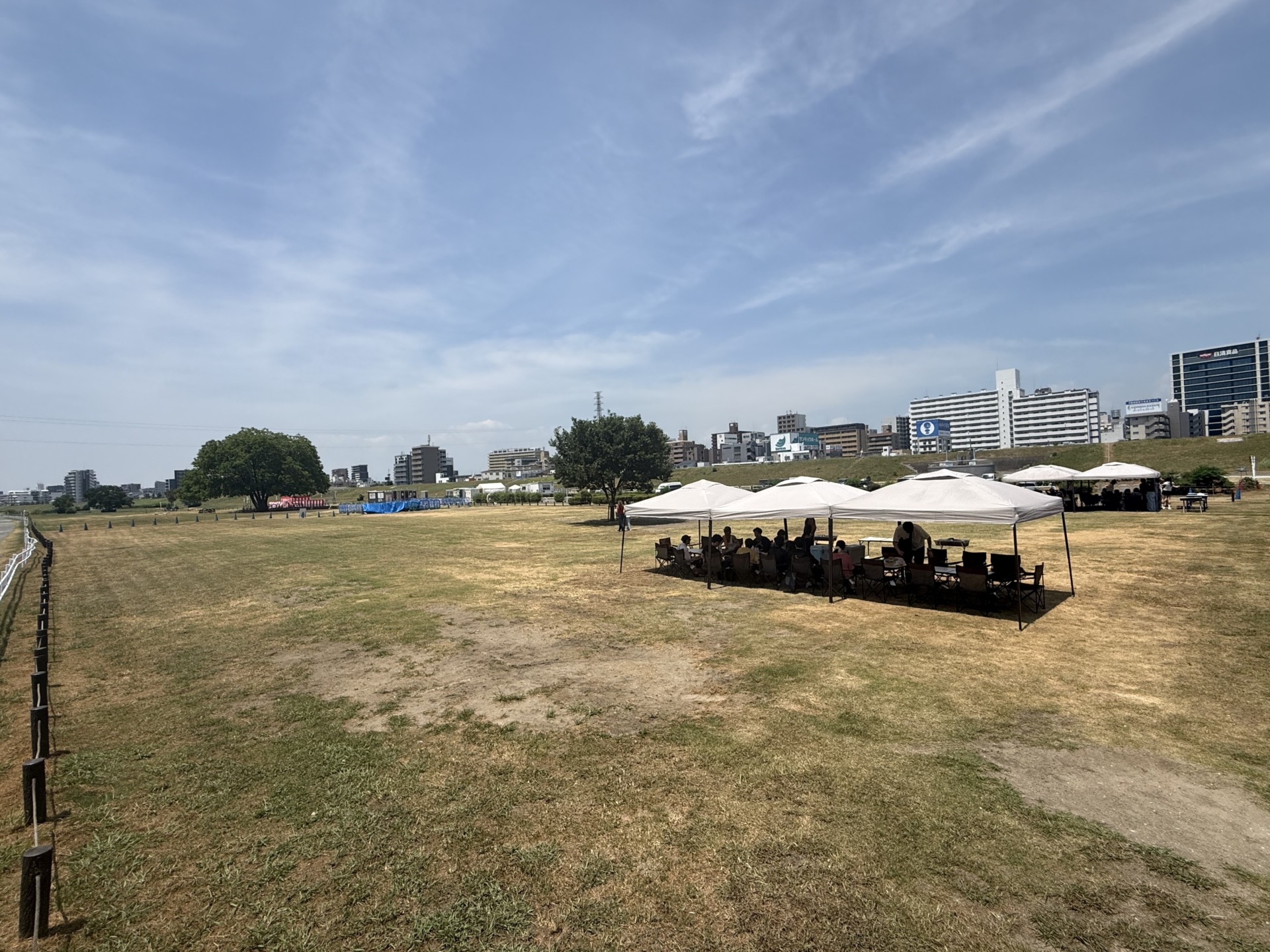 西中島BBQ会場のバーベキュー可能エリア